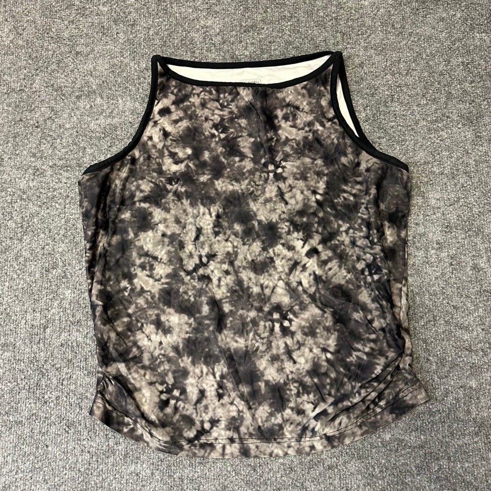 Columbia Tank Top Womens Size L Black Tie Dye Titanium Athletic Sleeveless Shirt